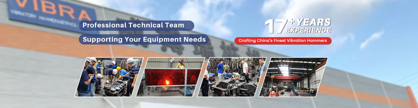 Bagger montiert Ramme