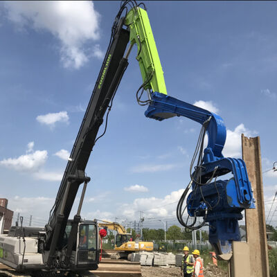 Vibro Hammer - 3500 RPM High Frequency & 385 KN Force For Hard Soil Piling