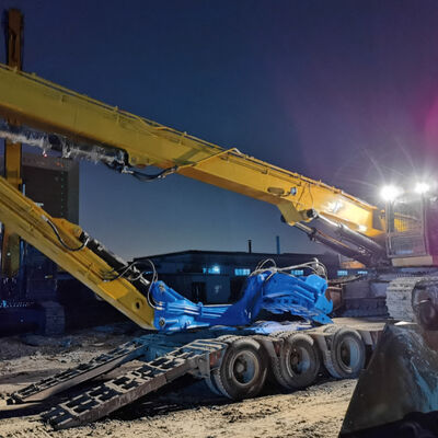 Hydraulic Sheet Pile Driver - 535 KN Force & 18m Depth For Excavator Multi-Pile Works