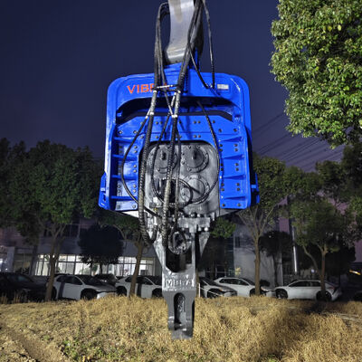 Maximum 1500kN Force Pile Driver on Integrated Four-Wheel Electric Chassis
