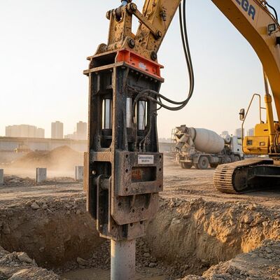 Excavator 40-45Ton Pile Hammer Hydraulic Driver Hydraulic Pressure Drivingforce Solution for Piling Operations