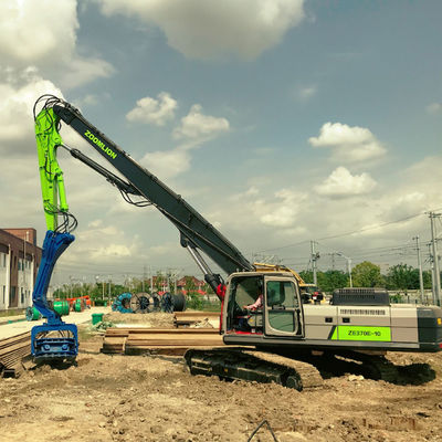 15m Sheet Pile Railway Project Electric Pile Hammer – Vibro & Precision Piling