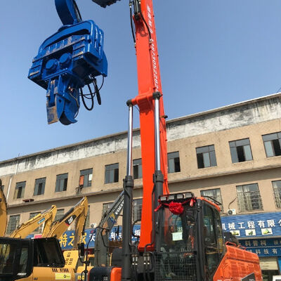 40-45 Ton Excavator Mounted Pile Driver - Wood Pile Specialized With Flexible Control And High Efficiency
