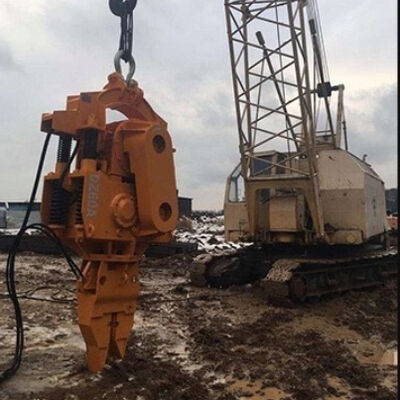 60kW Efficient Pile Driver - 200kN Pulling Force & Hydraulic Guardrail Piling Machine