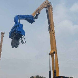 Schnellwerkzeugwechselsystem Hydraulischer Pile-Treiber Lieferung von hoher Energie und begrenzte Raum Anpassung Lösung.