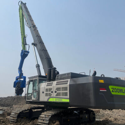 Low Noise Eco Friendly Operation Pile Driver With Super Strong Cast Steel Clamp Nozzle & Dual Pump Flow Merging System – FV800