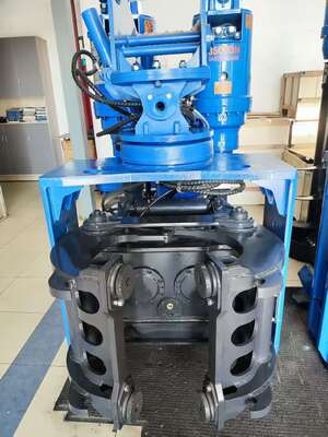 High-Efficiency Side Grip Pile Driver für 9m Tiefe Piling in engen Räumen