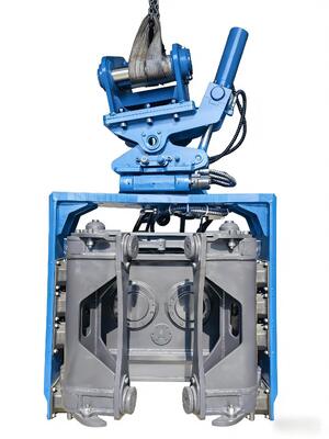 SV-400 Seitengrippe-Pile-Treiber für 32-40 Tonnen große Bagger 558kN Kraft und breiter Frequenzbereich