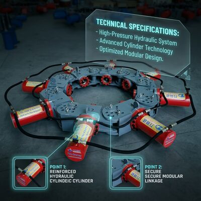 SP-1200 Schwerlast-Modulares Hydraulik-Bohrpfahlbrecher Hohe Produktivität Statische Demontage für 600-3000mm Bohrpfähle